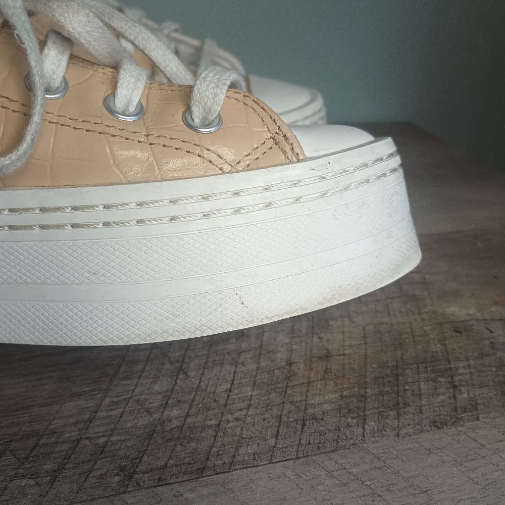 Converse All Star Womens Platform High Top Sneakers 6.5 Croc Chunky Punk Y2K - Picture 9 of 16